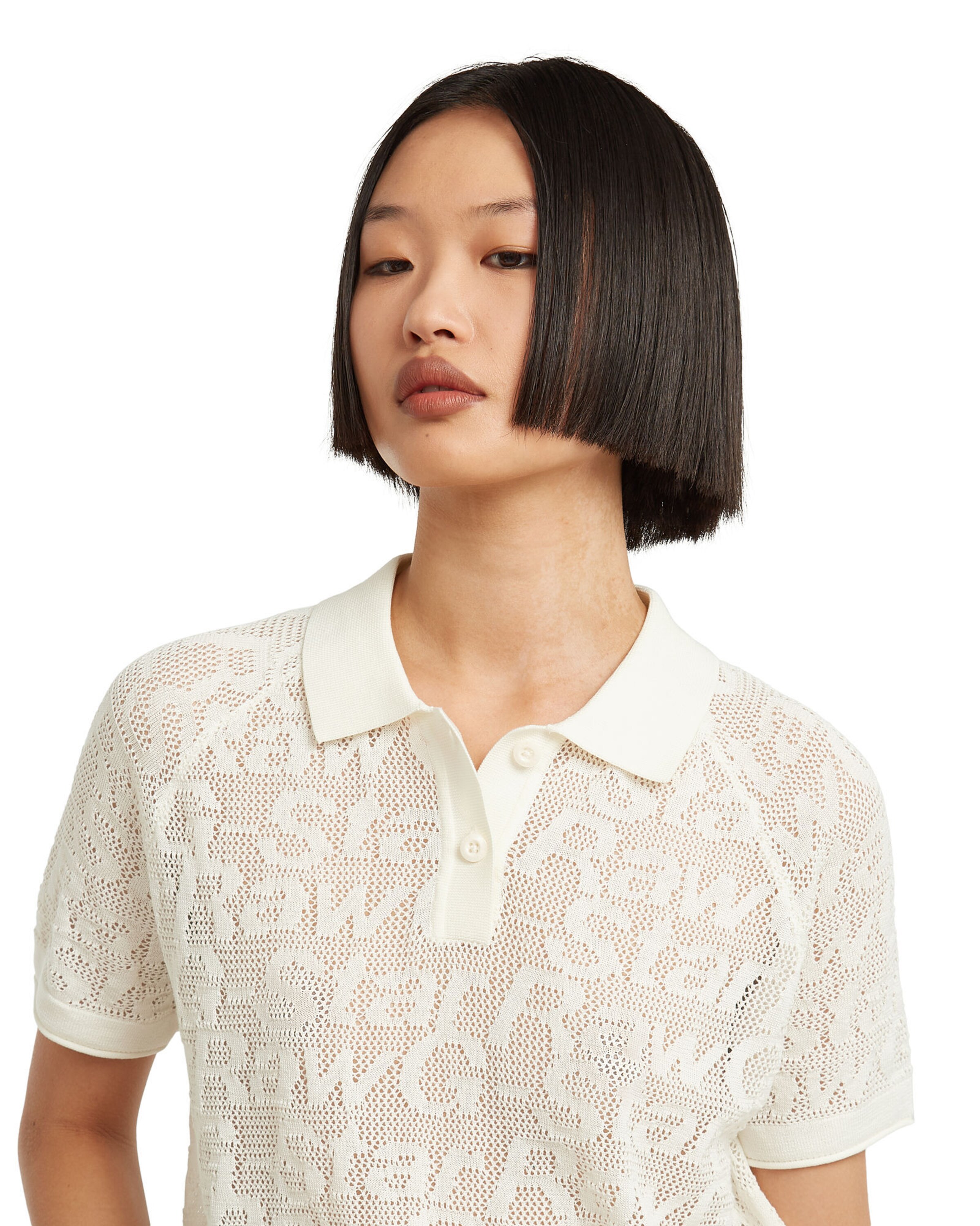 G-STAR Pullover 'Pointelle' in Weiß