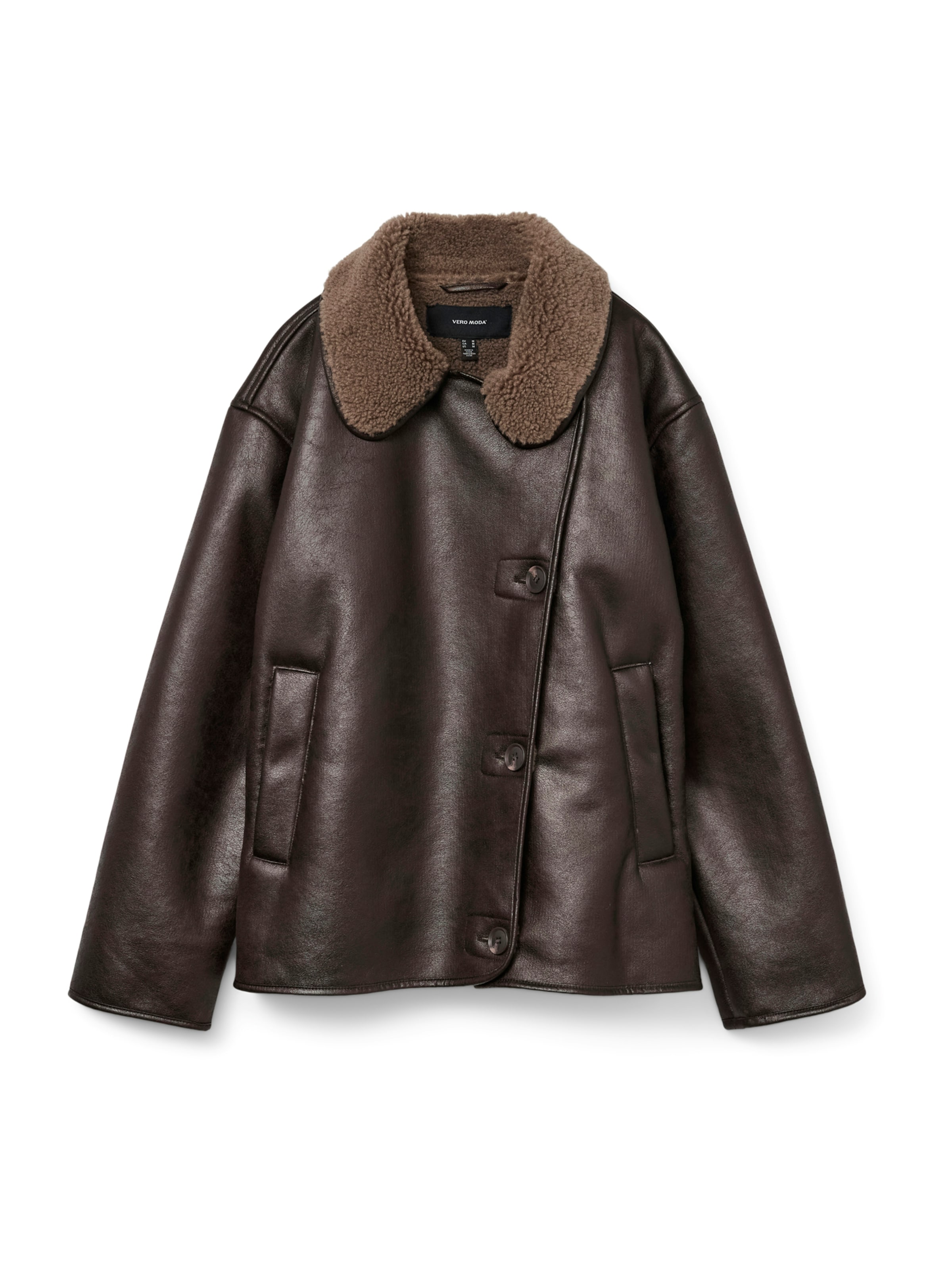 VERO MODA Starpsezonu jaka 'MIRANDA', krāsa - šokolādes krāsas, Preces skats