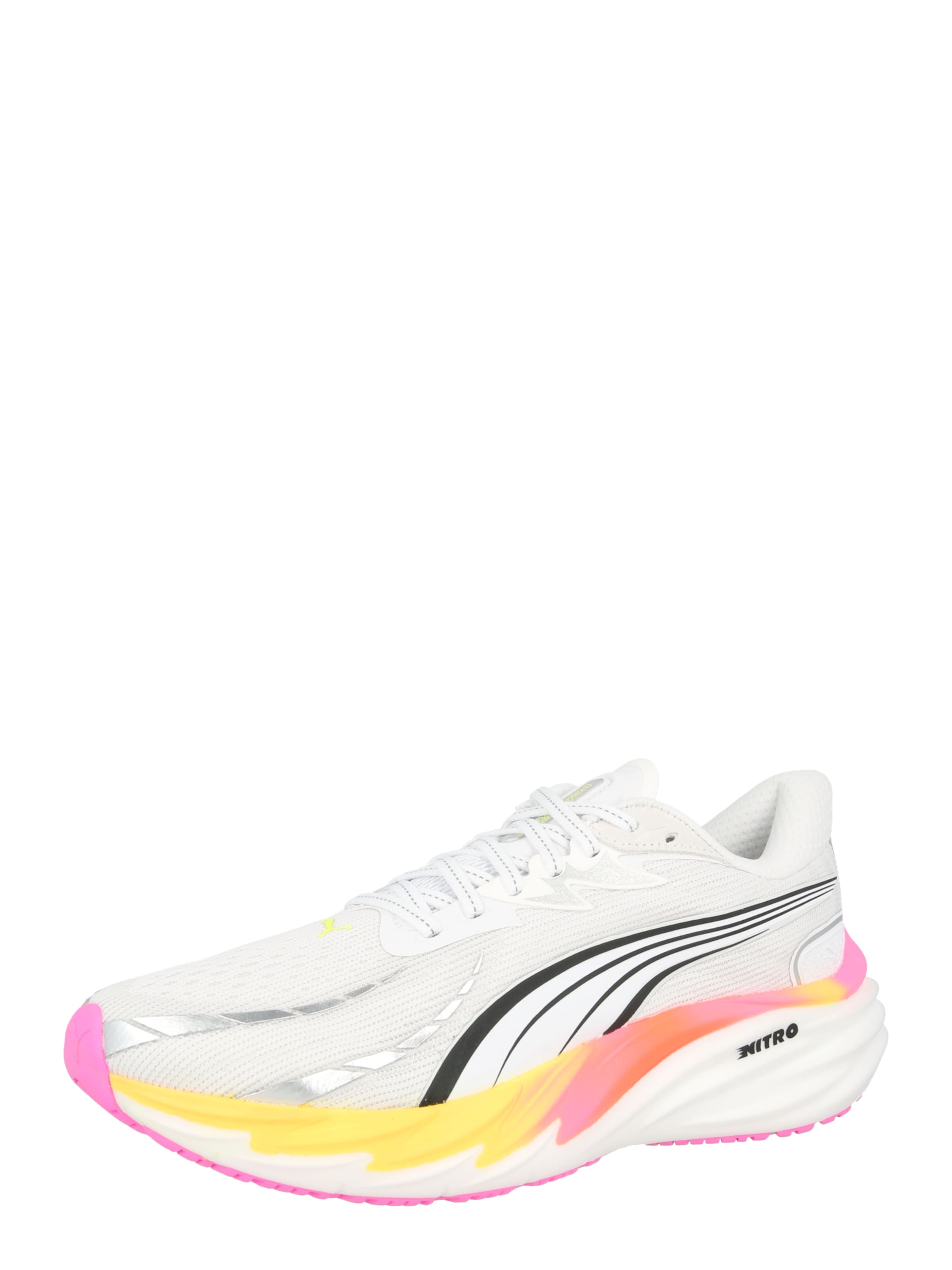 PUMA Laufschuh 'Velocity Nitro 4' in schwarz / silber / weiß, Produktansicht