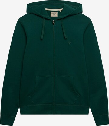 Superdry & Co Sweatjacka 'ESSENTIAL' i grön: framsida