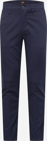 BOSS Regular Chino 'Taber' in Blauw: voorkant