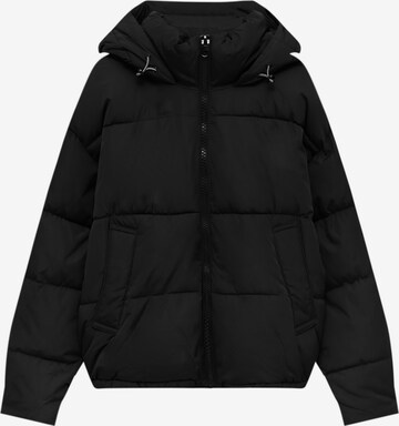 Pull&Bear Between-Season Jacket in Black: front