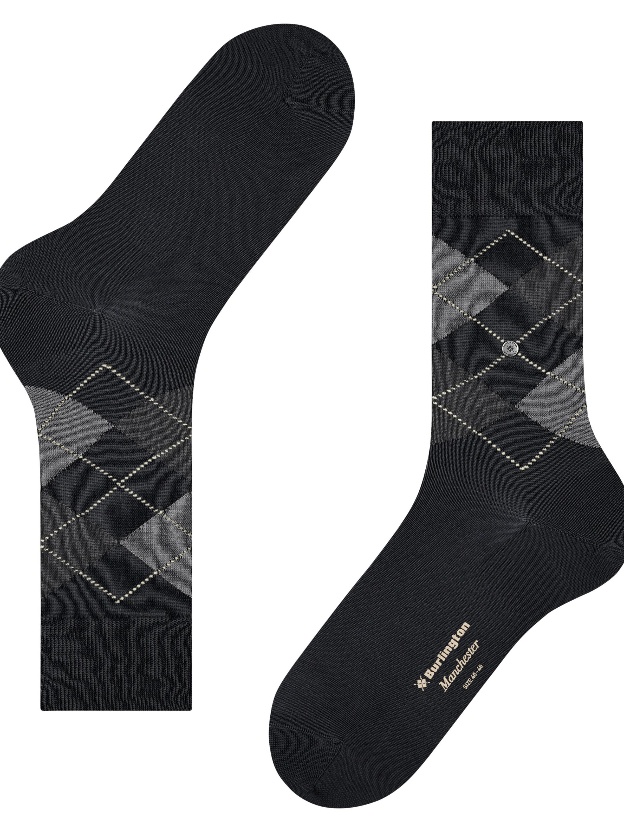 BURLINGTON Socks 'Manchester' in Black
