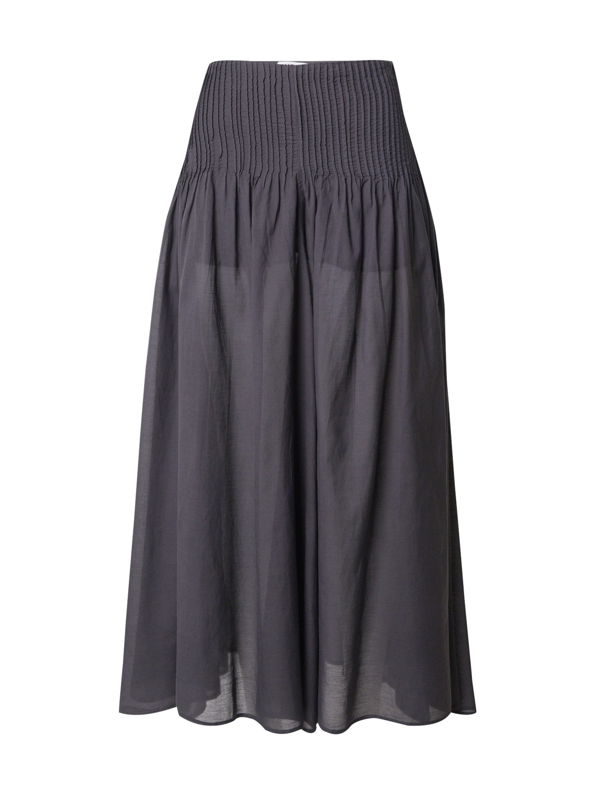 Jupe 'Carla' WEEKDAY en gris : devant