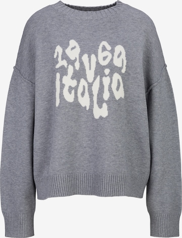 19V69 ITALIA Pullover in Grau: Vorderseite