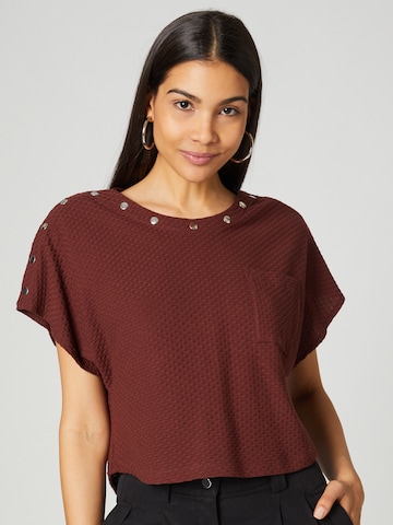 T-shirt 'Fabia' Guido Maria Kretschmer Women en marron : devant