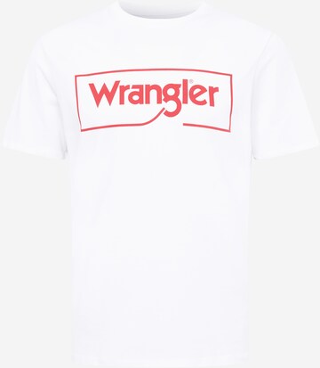 Maglietta di WRANGLER in bianco: frontale