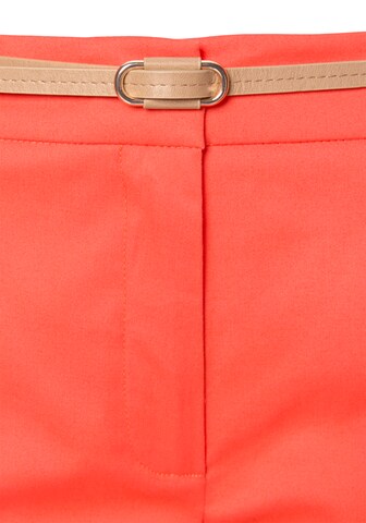 VIVANCE Slimfit Chino kalhoty – oranžová