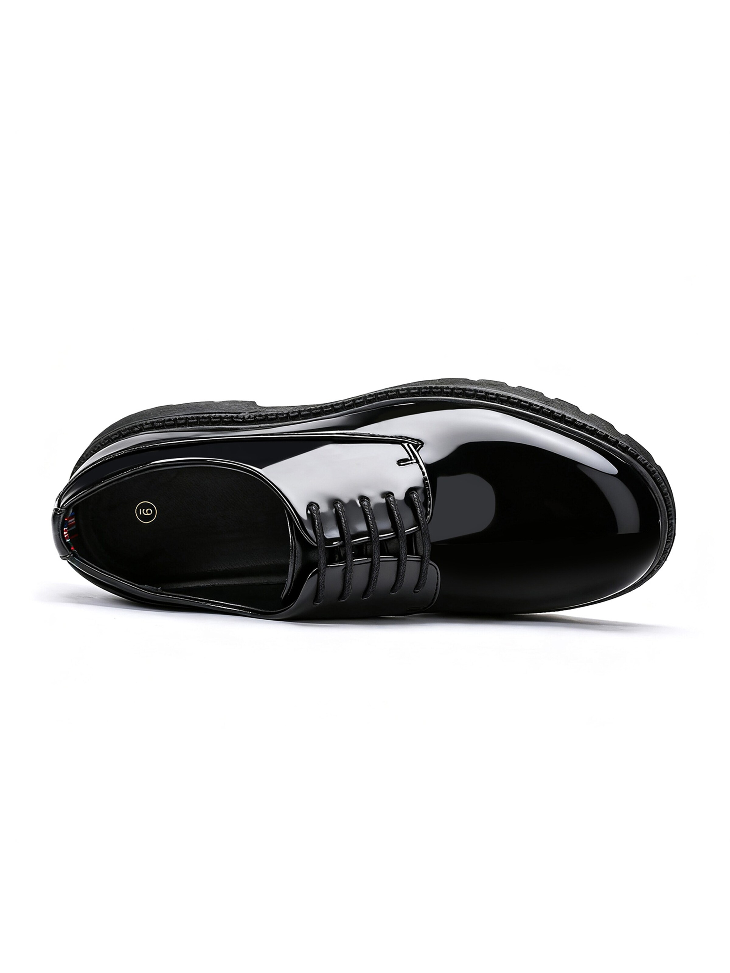 ALLTHEMEN Schnürschuh 'Schicht'‌‌‌ in Schwarz