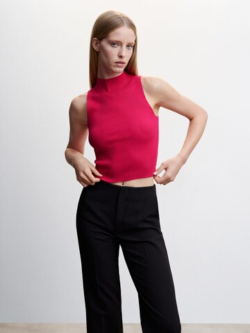 MANGO Knitted Top 'PEREZ' in Pink: front