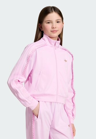 Veste de survêtement 'Firebird' ADIDAS ORIGINALS en rose : devant