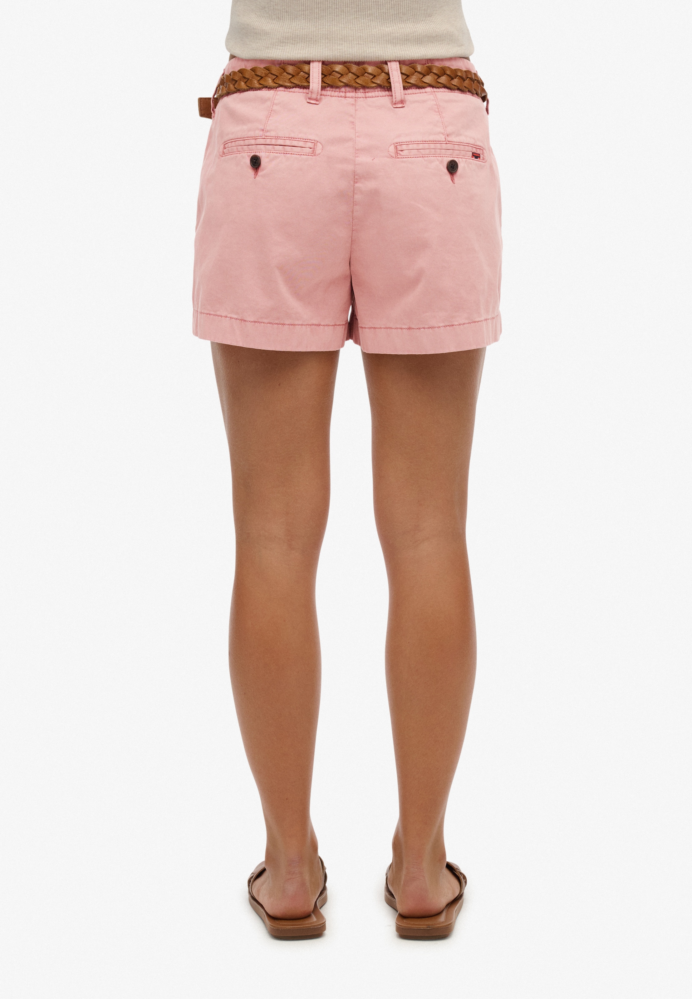 Coupe slim Pantalon chino 'Classic' Superdry & Co en rose