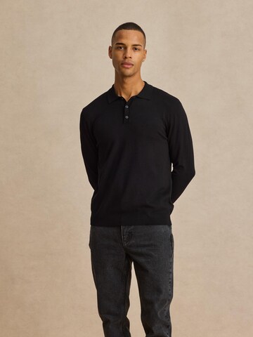 DAN FOX APPAREL Sweater 'Mirco' in Black: front