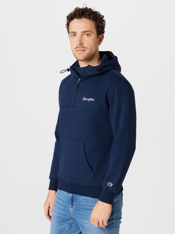 Champion Authentic Athletic Apparel Sweatshirt in Blue: front