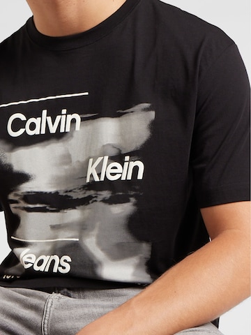 Tricou 'DIFFUSED' de la Calvin Klein Jeans pe negru