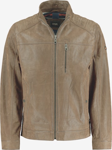 DNR Jackets Between-Season Jacket in Brown: front