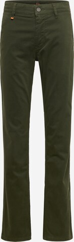 Pantalon chino BOSS en vert : devant