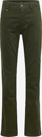 BOSS Orange Chino in Groen: voorkant