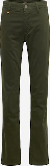 BOSS Orange Pantalon chino en vert foncé, Vue avec produit