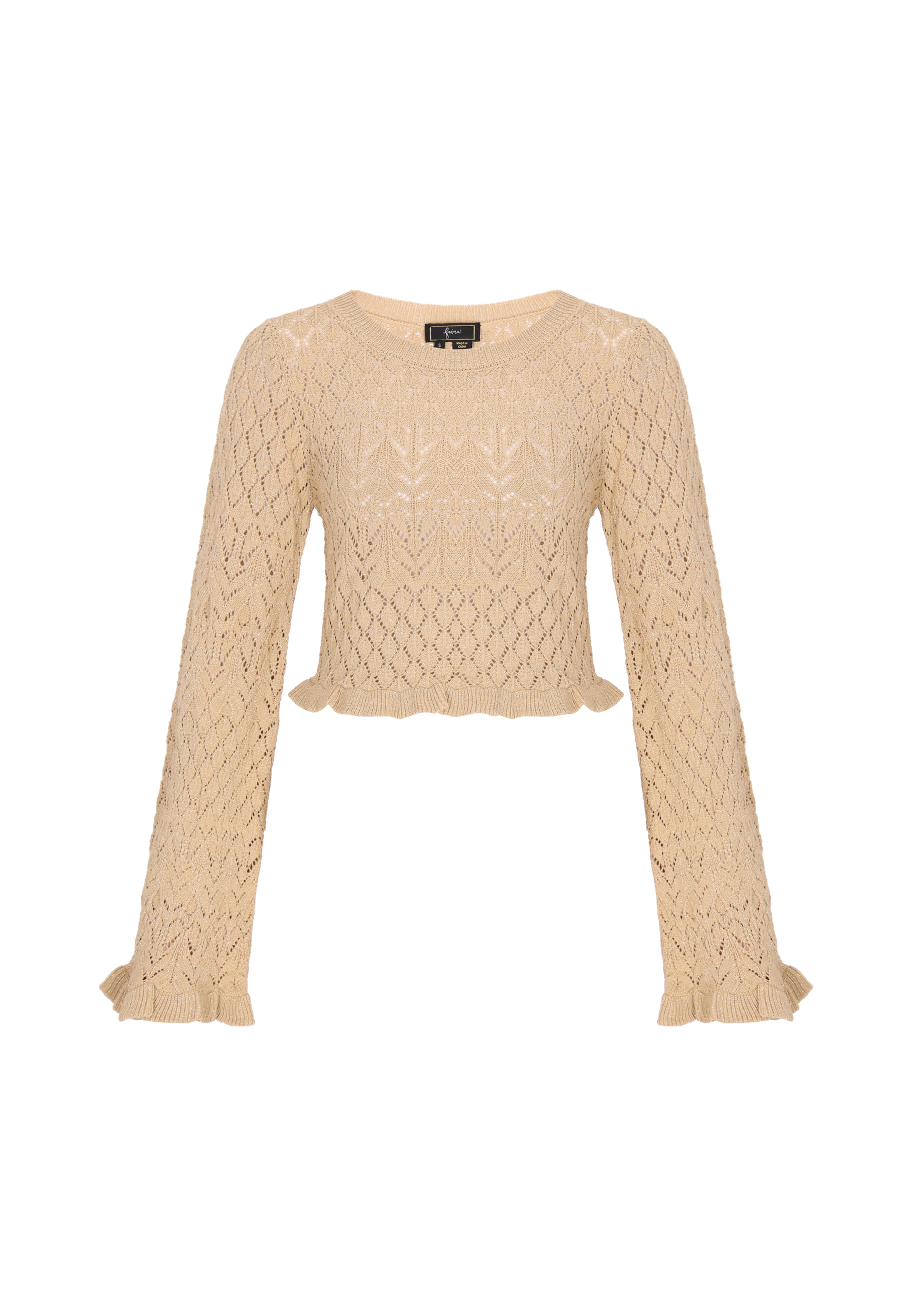 faina - Pullover em bege: frente