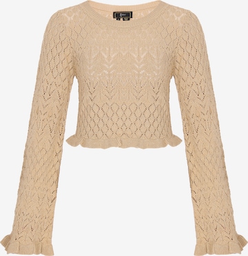 faina - Pullover em bege: frente