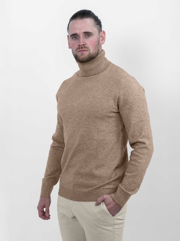 Vercate Sweater 'No. 17' in Brown: front