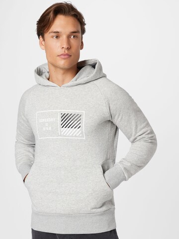 Superdry Athletic Sweatshirt in Grey: front