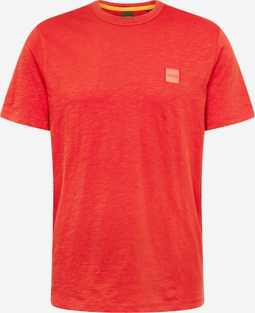 BOSS Orange Tričko – červená: přední strana