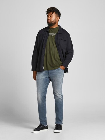 Jack & Jones Plus Štandardný strih Džínsy 'Glenn' - Modrá