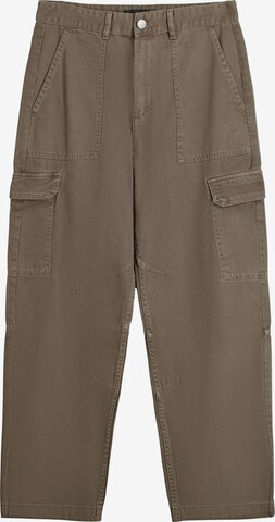 Bershka Cargo trousers in Brown: front