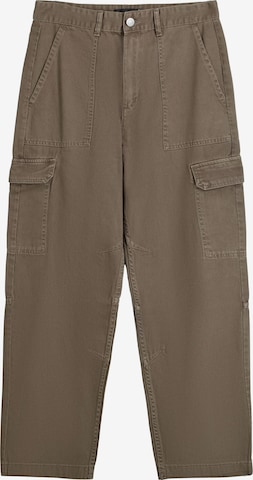 Pantalon cargo Bershka en marron : devant