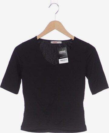 s.Oliver T-Shirt M in Schwarz: predná strana