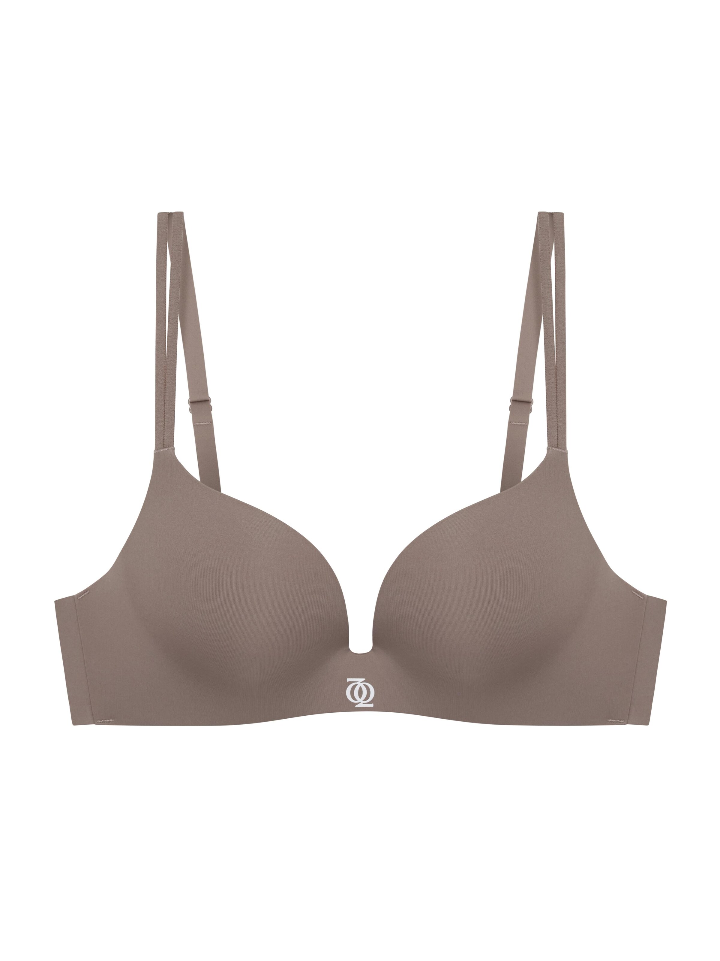 GOD SAVE QUEENS Push-up BH 'Second Skin Teardrop Push Up Bra'‌‌‌ in Braun: Vorderseite