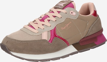 pelēks Pepe Jeans Zemie brīvā laika apavi 'BRIT JUMPS': no priekšpuses