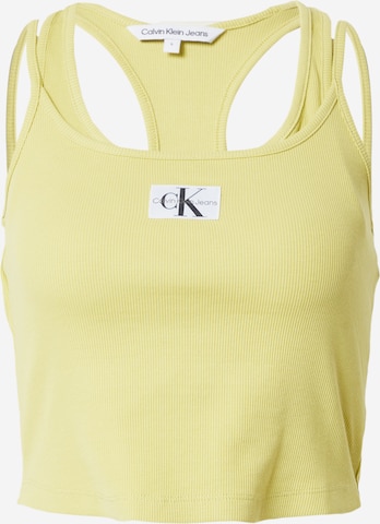 Calvin Klein Jeans - Top em amarelo: frente