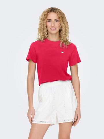 JDY - Camiseta 'PISA' en rojo