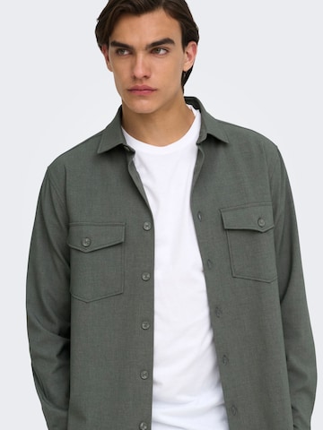 Regular fit Camicia business di Only & Sons in grigio