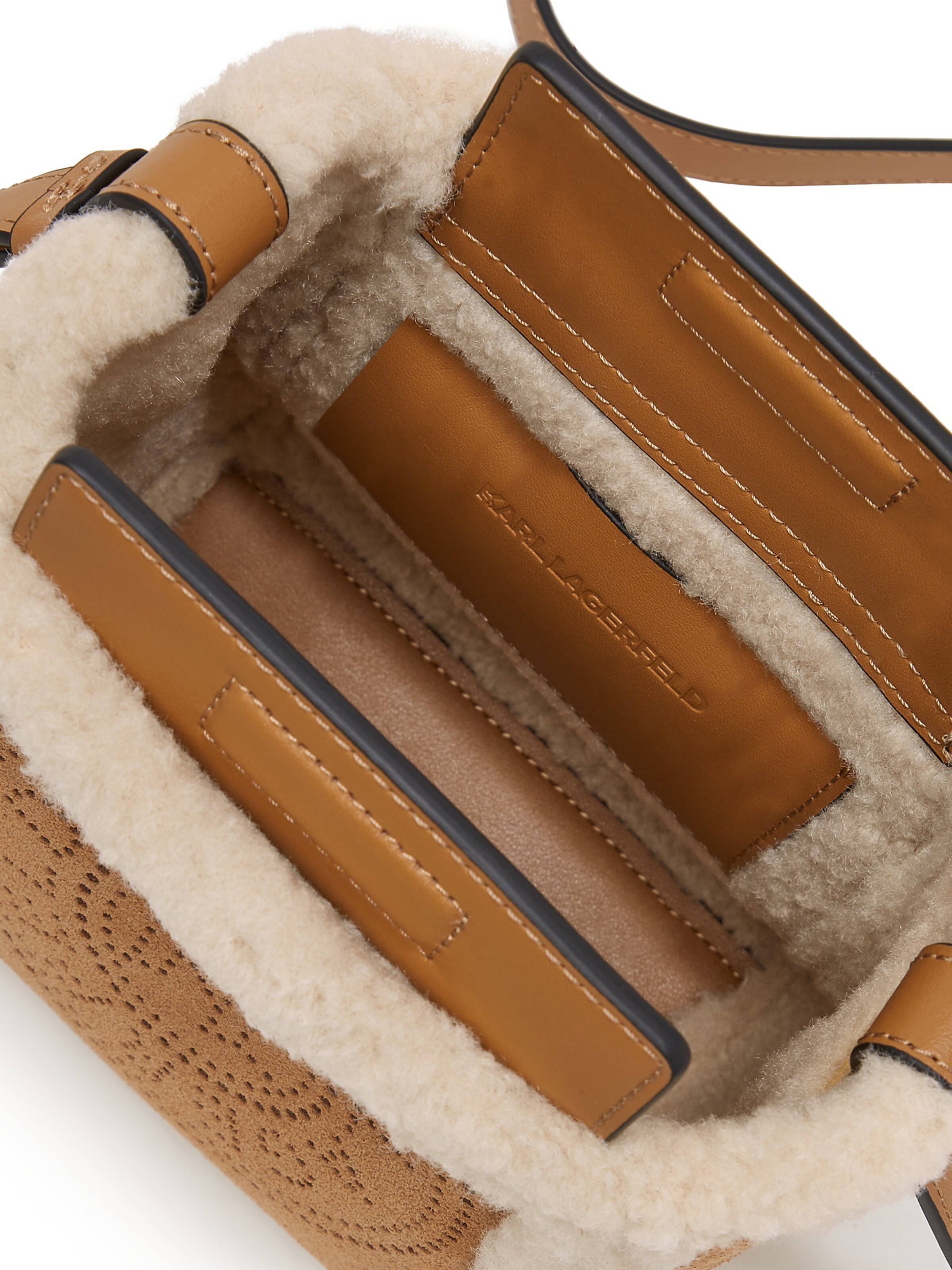 Geantă de umăr de la Karl Lagerfeld pe maro