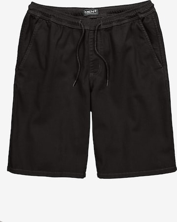 Men Plus Trousers 'Bermuda' in Black: front