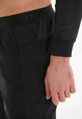 ENDURANCE Slim fit Workout Pants 'Vinge' in Black