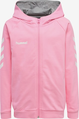 Hummel Sportssweatjakke 'Go' i pink: forside