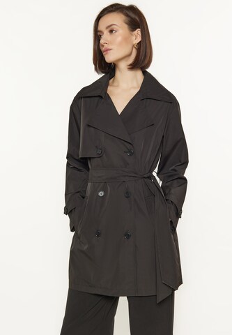 Manteau mi-saison usha BLACK LABEL en noir : devant
