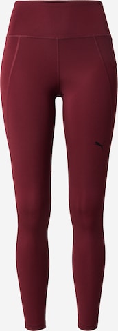 Skinny Pantalon de sport 'TAD ESSENTIAL' PUMA en rouge : devant