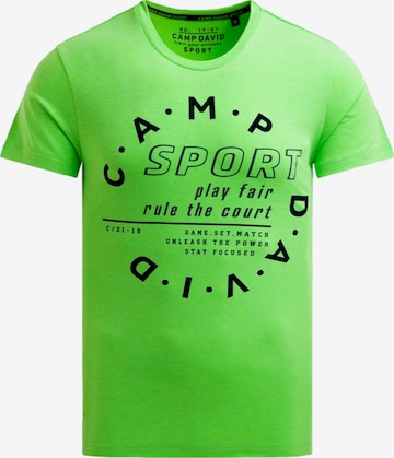 CAMP DAVIDMajica 'Game.Set.Match' - zelena boja: prednji dio