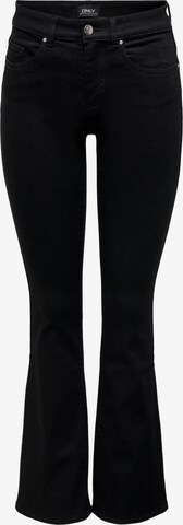 Only Petite Flared Jeans 'Hush' i sort: forside