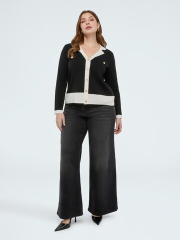 Cardigan Fiorella Rubino en noir