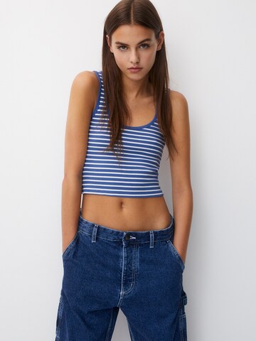 Haut Pull&Bear en bleu : devant