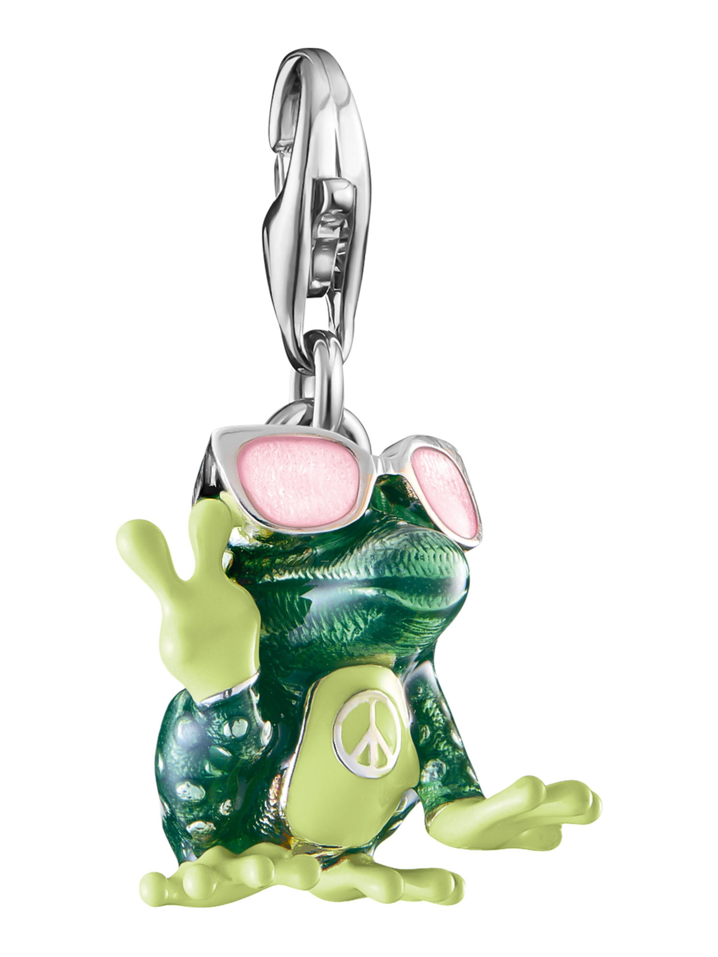 Thomas Sabo Pendant 'Frosch' in Green: front