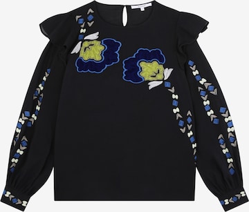 mėlyna Scalpers Marškinėliai ' Flower ': priekis