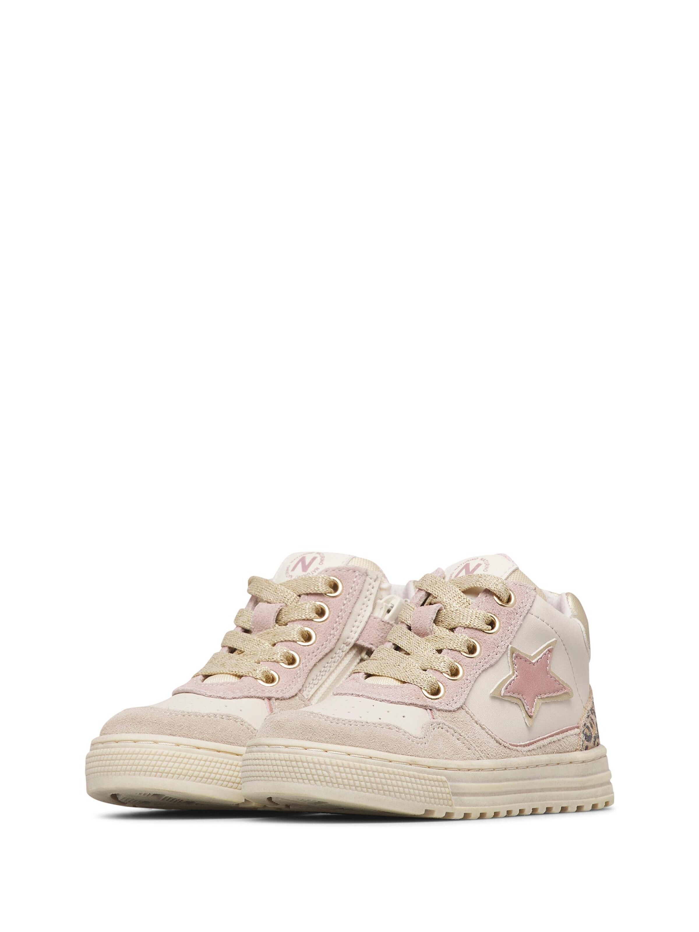 NATURINO Sneakers 'HESS HIGH 3 ZIP.' in Wit